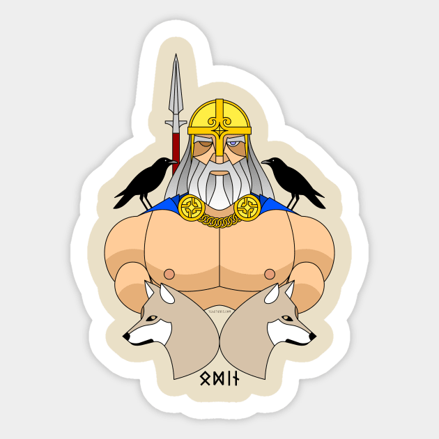 Odin Sticker by tuditees